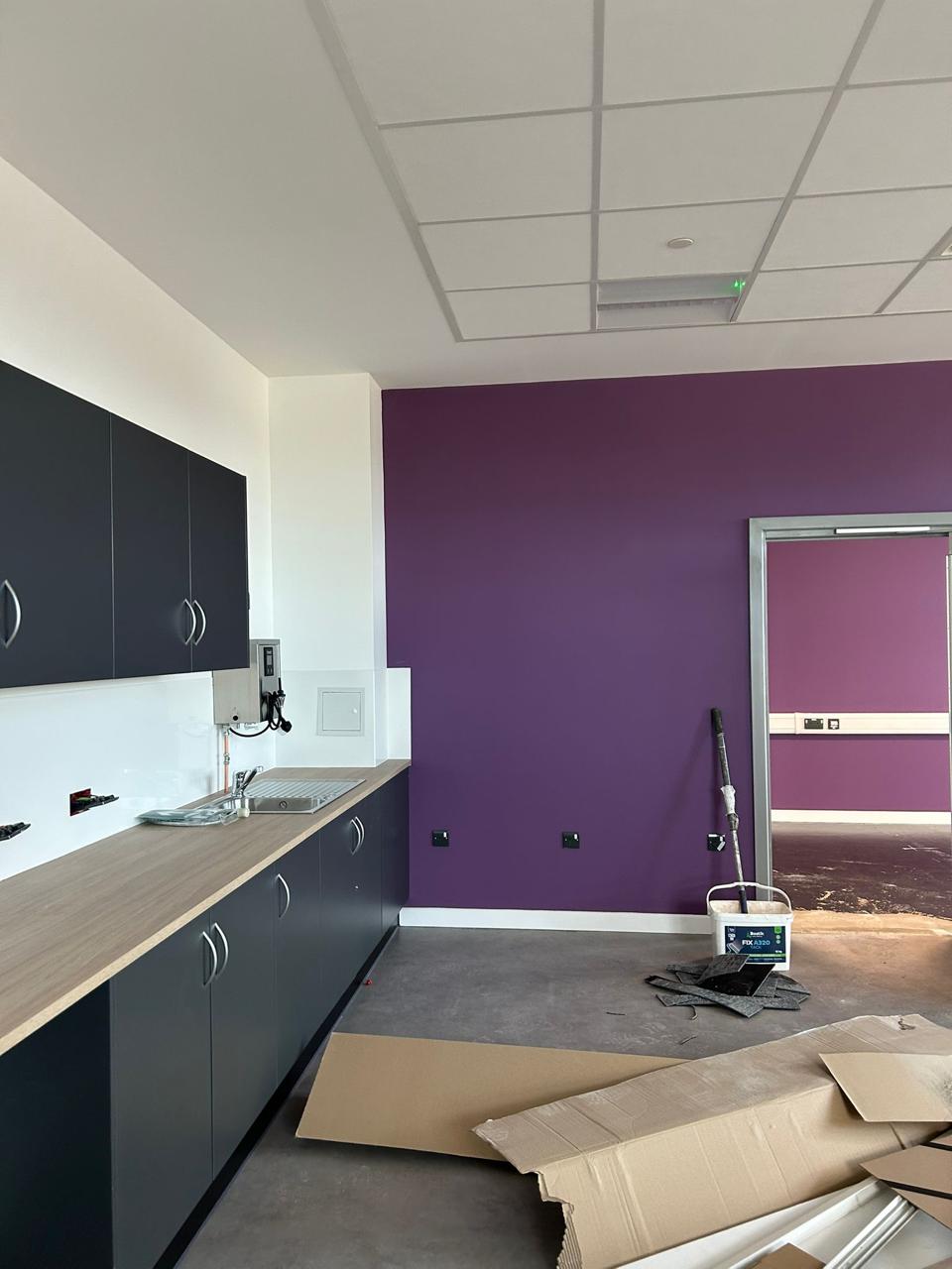 Kitchen renovation and house renovation project in progress by MOVIR INTERIORS